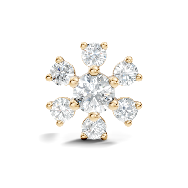 Linear Grace Hoop Diamond Nose Pin